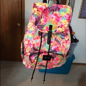 Vs Pink Galaxy Floral Backpack 2013 collection RARE NWT